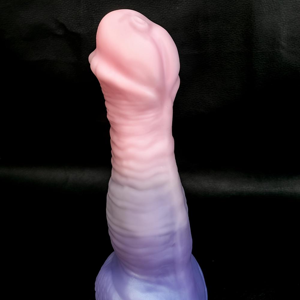 Realistic Silicone Dildo, 3 Color Stripe Design, Soft Skin Feel, Strong Suction Cup, Flexible Beginner-Friendly Couples Toy