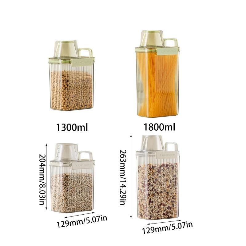 Convenient Rice Bucket Sealed Sealing Food Organizer with Lid Practical Storage Container Tank for Kitchen and Office