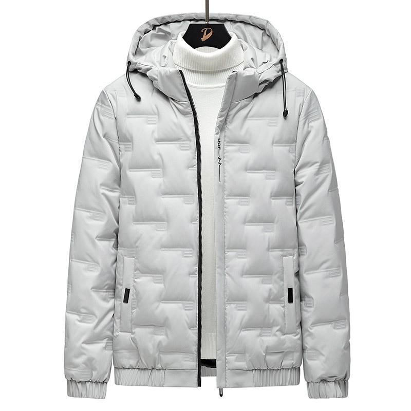 Mens Lightweight Short Down Jacket Teens Plus Size Youth Winter Outerwear With Hood