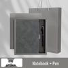 High-End Soft Leather Business Notebook with Magnetic Buckle and Custom Logo - Ideal Gift Set