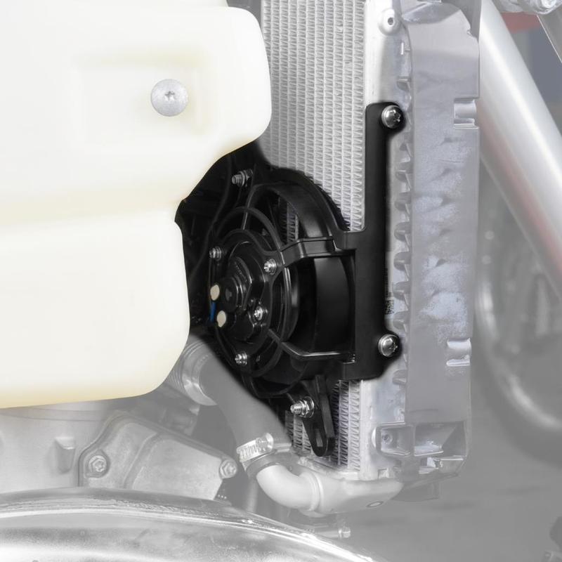 NICECNC 2024-2025 For KTM EXC 300 EXC-F 350 SX 125 SX-F 450 XCW 500 XCF-W XW-F 250 XC 12V TBI Electric Radiator Cooling Fan Kit