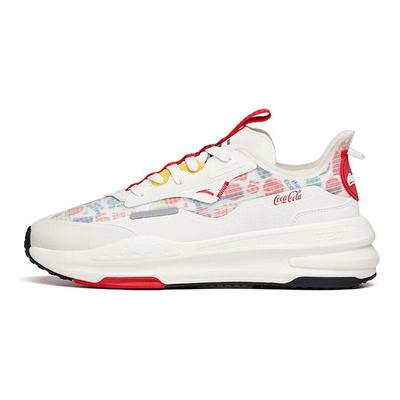 Zapatillas de deporte informales antideslizantes y con amortiguación de impactos de la colección Lifestyle de Coca-Cola X C37 Series para hombre, color blanco y rojo 912128081-5