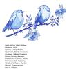 Kleine Vögel auf Baumästen Wandaufkleber Abnehmbarer Vogel-Wandsticker Abziehen und Aufkleben Kunst-Wandbilder für Jungen Mädchen Kinder