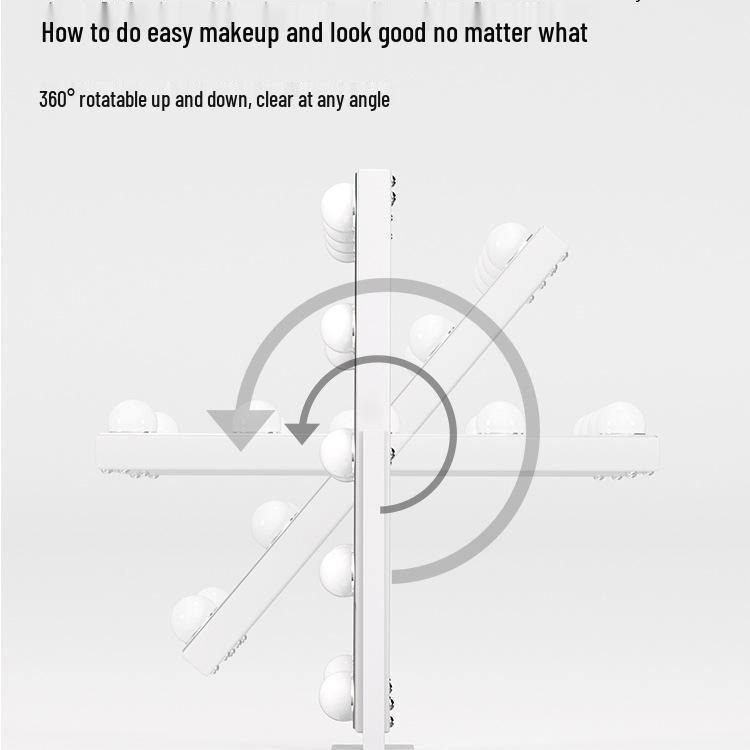 LED HD Vanity Mirror with Lights - Smart Touch Desktop Makeup Mirror