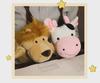 Plush Animal Hand Puppets: Interactive Monkey & Pig - Soothing Toy for Early Education & Parent-Child Play