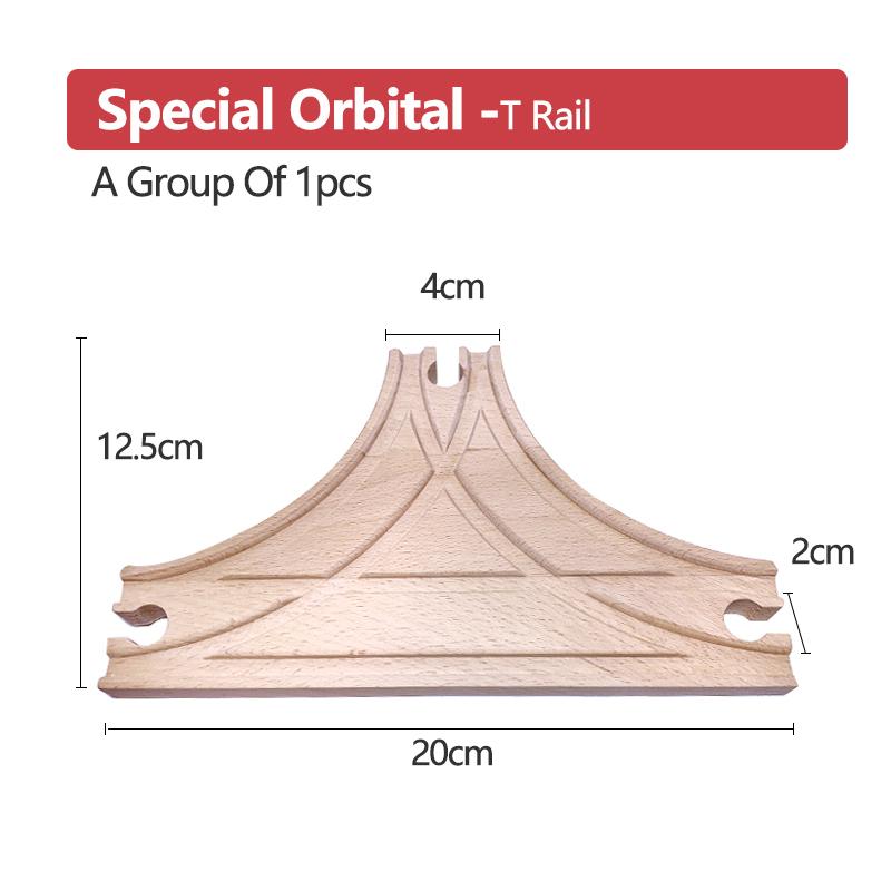 Wooden Small Track Train Toy Children's Set Magnetic Train Bulk Accessories Track K X Track Boy Birthday Toy Gift X10