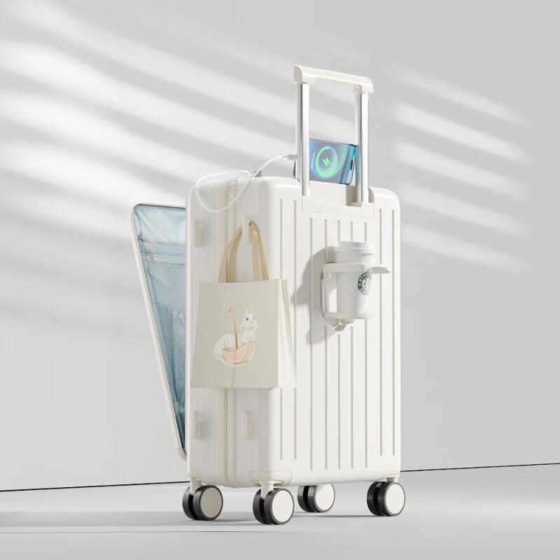 Lidu Multi-functional Silent Spinner Carry-on Luggage 20-inch