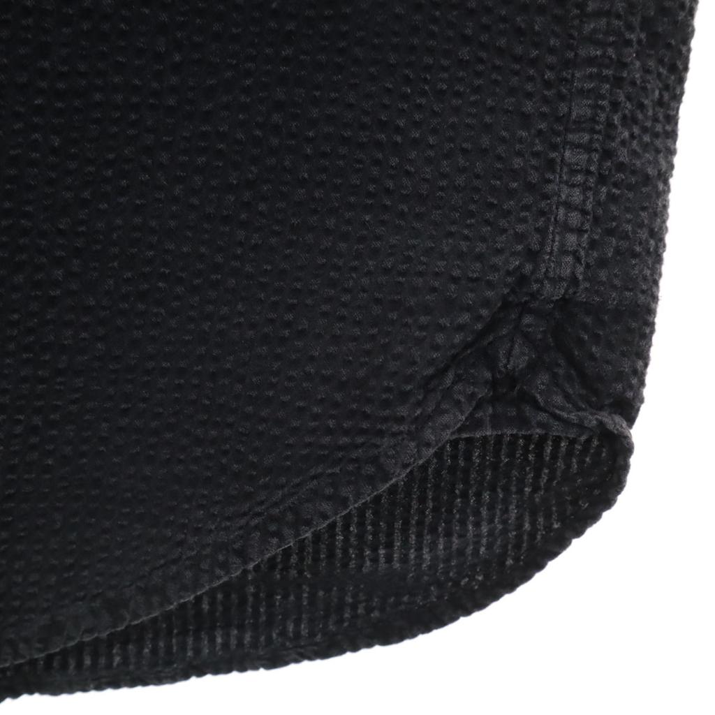 FAT made in Japan Short sleeve Seersucker Band collar shirt JUMBO Men's Used