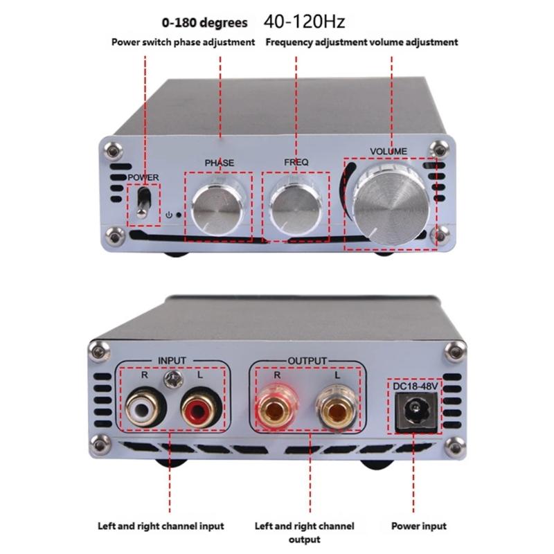 TPA3255 315W Digital Amplifier Module for Subwoofer Systems 40~120Hz Adjustable Frequency & High Fidelitys Sound