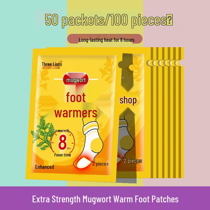 Beifuß Selbsterwärmende Fußpolster für Frauen - Winterwärme Heizsohlen