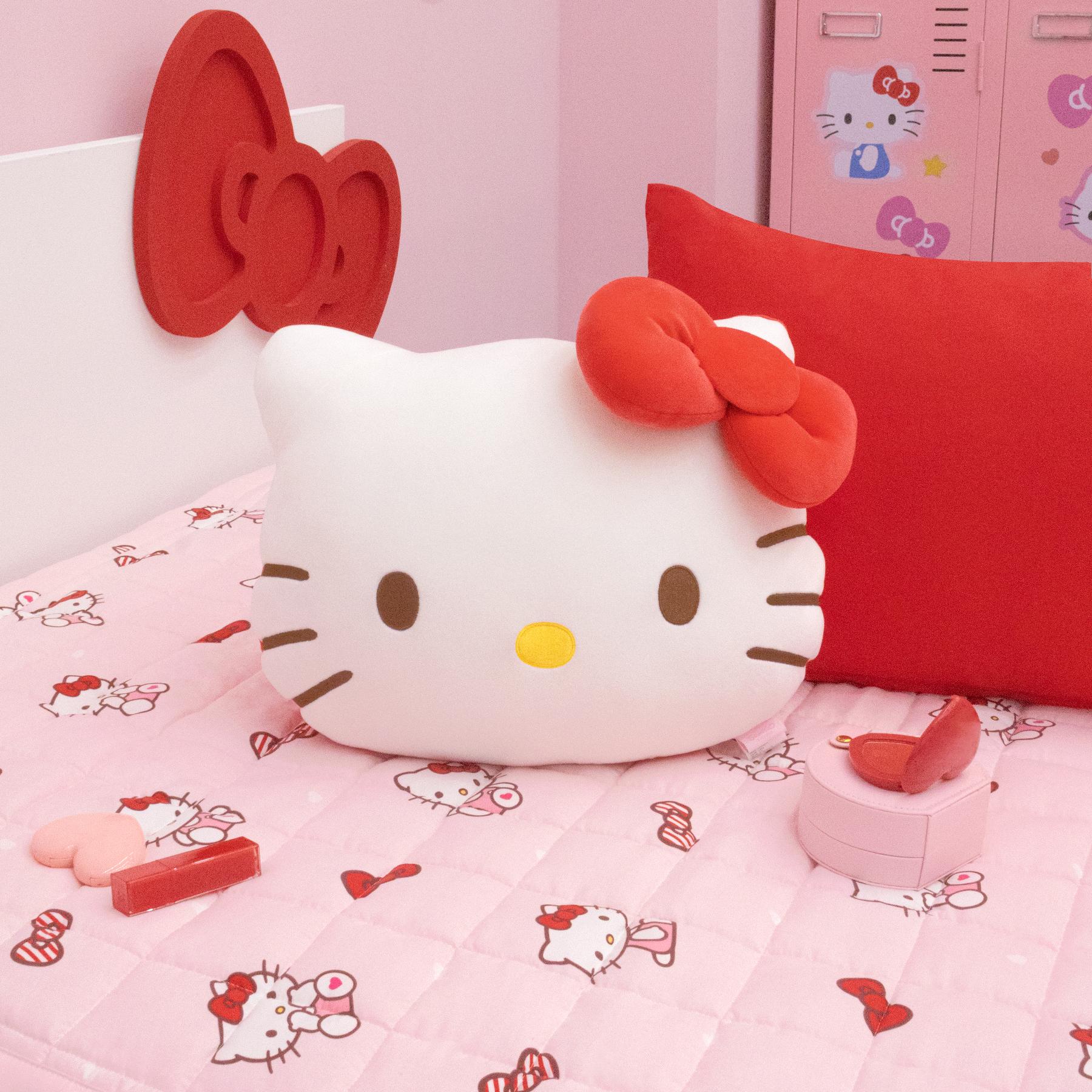 Hello Kitty Iconic Face Plush Cushion by LINE FRIENDS