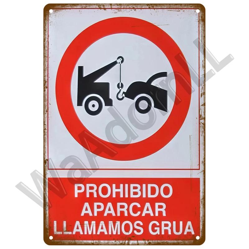 Retro Caution Metal Sign for Bar Pub Garage  Vintage Russian Warning Decor for Home Walls