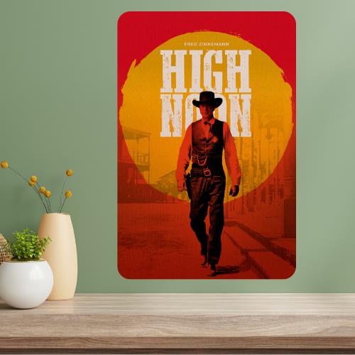

High Noon Classic Movie Metal Poster Sign 20x30cm（7.8x11.8inch）