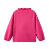 Women's Ruffle V-Neck Long-Sleeve Retro Slimming Top