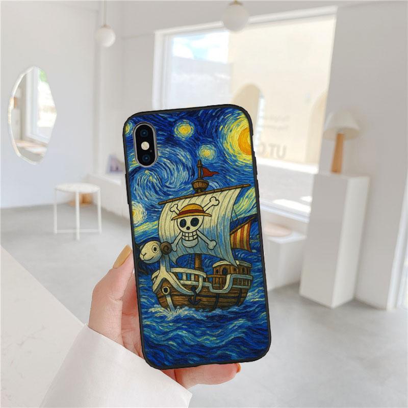 FM4 Anime One Piece Soft Shell Phone Case for OPPO A3 Pro A72 A74 A76 A77 A77S A78 A79 A94 A95 A18 A40M A58