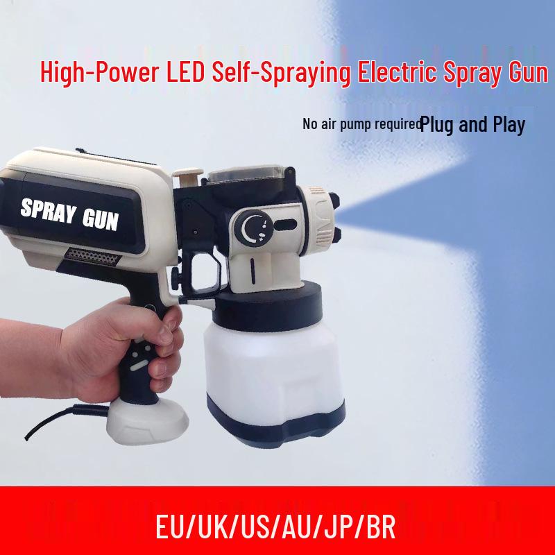 In-Stock Electric Spray Gun with LED Light & Detachable Disinfection Feature