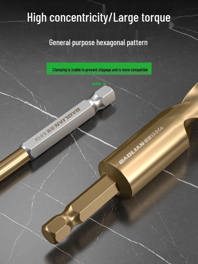 Hex Shank High Hardness Cobalt HSS Twist Drill Bit Set for Stainless Steel and Iron