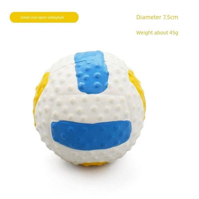 

Игрушка для жевания для собак, большая и маленькая, устойчивая к укусам, вокализация, игрушка-мяч для собак, щенок, собака среднего размера, головоломка, дрессировка собак, товары для питомцев Volleyball (small size)