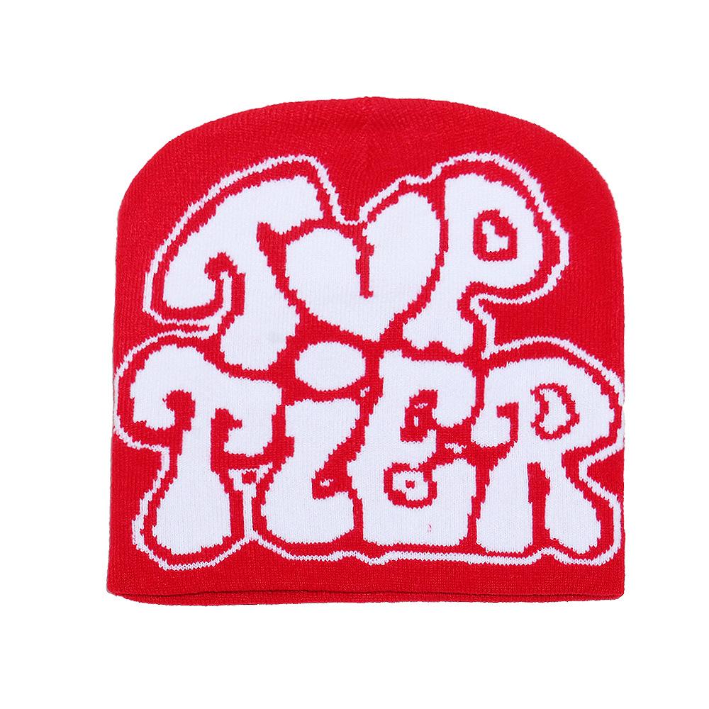 Jacquard Buchstaben Mütze Winter Kalt Warm Liebe Wollmütze Strickmütze Kaltmütze Männer und Frauen