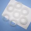 8PCS High Quality Hair Scrunchie Transparent Telephone Wire Elastic Hair Bands for Children Headwear