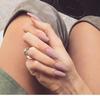 Reusable Blush Nail Art Set: 24 Detachable Wearable Nail Stickers