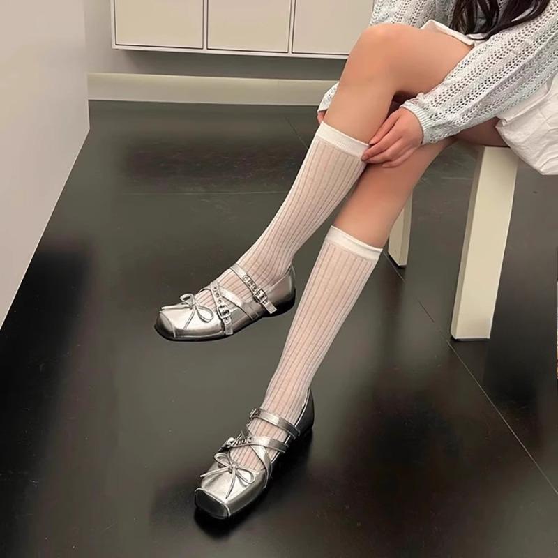 New Ballet Single Shoes for Women with A Crossover Strap and Versatile Style