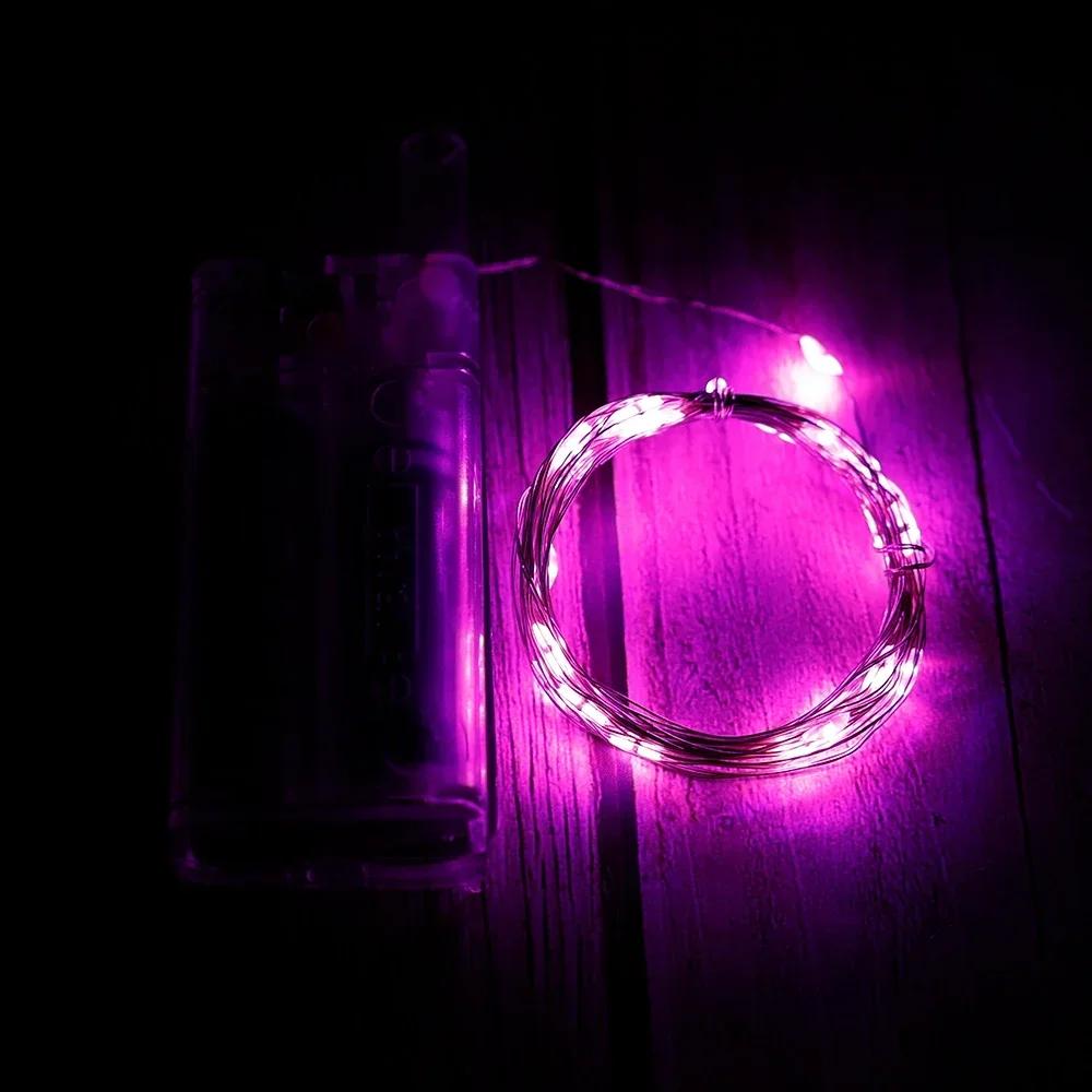 30Leds String Lights Battery Operated Copper Wire Garland Lamp Outdoor Waterproof Fairy Lighting for Xmas Wedding Party Decor