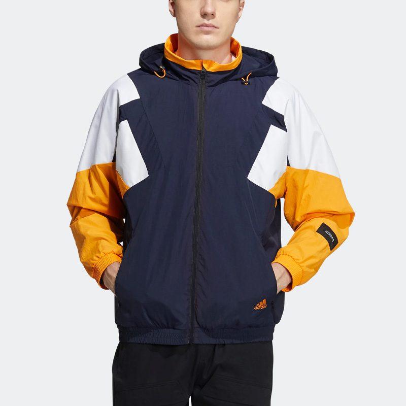 adidas Jackets Men's Multicolor Hooded Moderate Other HE7473
