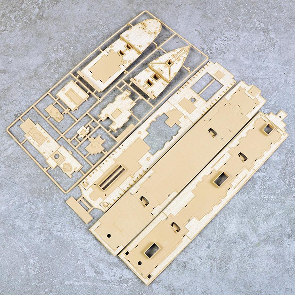 1/400 Ship Model Building Kit Wooden Deck with Anchor Academy 14215 Upgrade Part