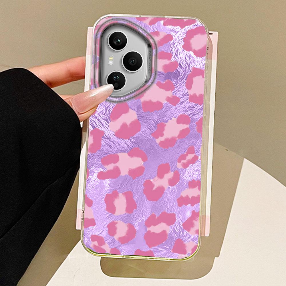 Retro Gradient lila Leopard Handyhülle für Honor 400 200 90 Smart Pro Magic7 6 5 70 Lite X9a X9c X9b X8b X8a X8c X7c X6c Hülle