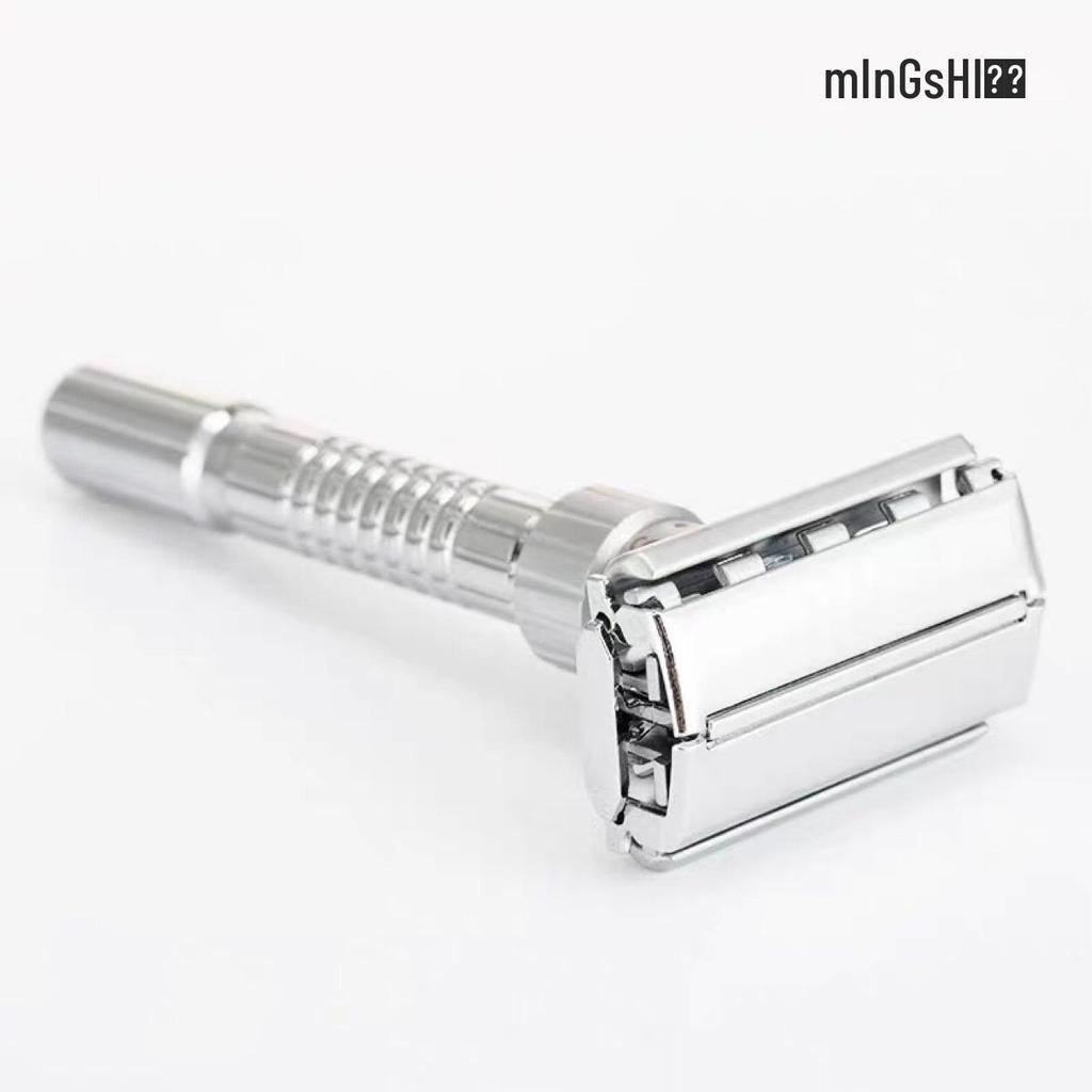Famous Brand Men's Manual Razor: Upgraded 9-Speed Adjustable, Washable, Double-Sided Blade