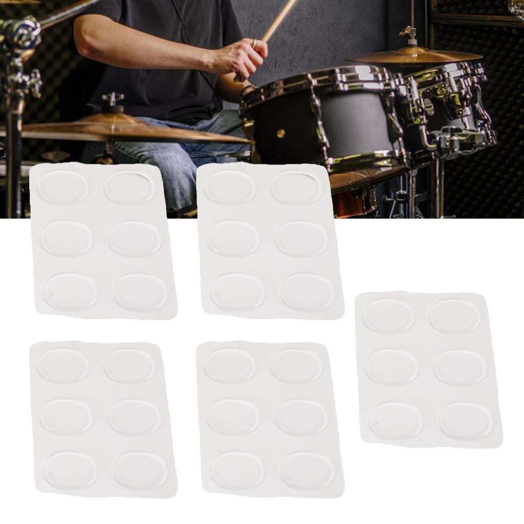 30 Pcs   Gel Pad Self Adhesive Soft Silicone Muffling Gel Pads   Dampeners for   Control