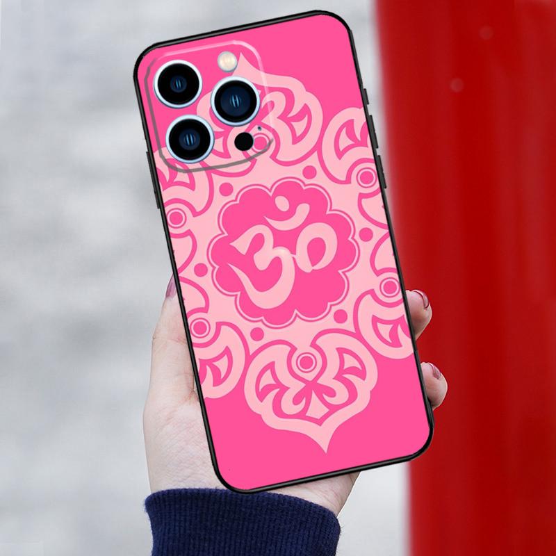Om Symbol Phone Case For iPhone 16 Pro Max 11 12 13 14 15 Pro Max Mini XR 16 15 Plus 16e Cover Coque