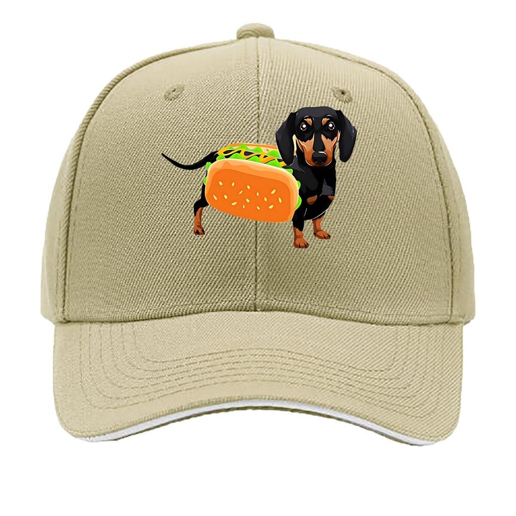 Hot Dog Shaped Dog Fabric Party Costume Hip Hop Hat Fashion Outdoor Sports Sandwich Baseball Cap