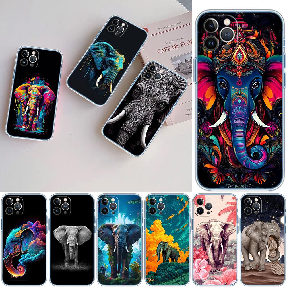 FM2 Animal Elephant Soft Shell Phone Case for Motorola Moto Edge 20 30 40 50 S30 Fusion Ultra Pro Neo Lite + G200 G23