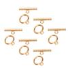 Stainless Steel Round Toggle Clasps TBar Clasps for DIY Necklace Bracelet Jewelry Gold