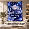 Tapestry Custom Name Text, Wall Hanging Tapestry Home Room DecorGenshin Impact