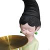 Chinese Ancient Girl Ornament Storage Decoration Art Figurine for Tabletop