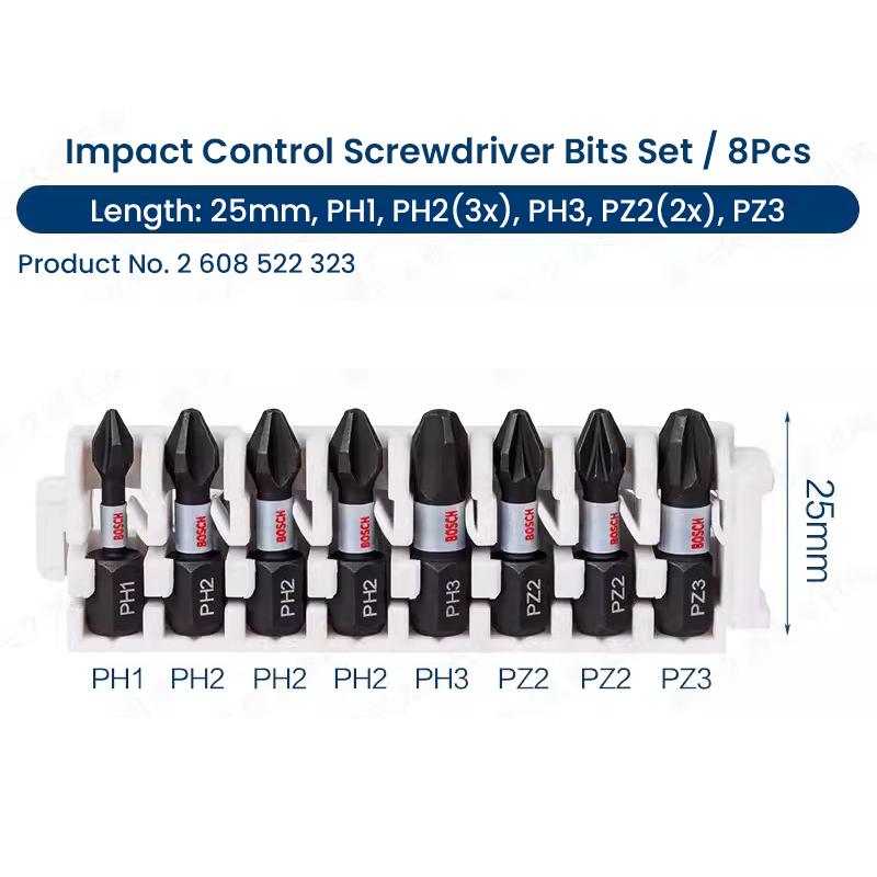 Bosch Inserti per avvitatore a impatto Altamente robusti