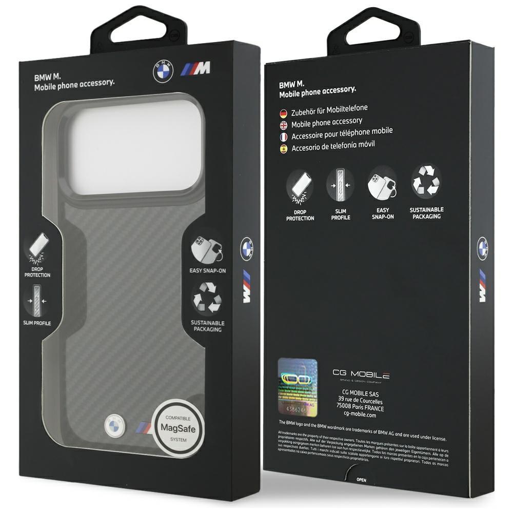 BMW M Kevlar Matt MagSafe Hülle für iPhone 17 Pro Max Schwarz