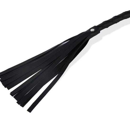 BDSM Long Whip with Fringe SM Discipline Toy for Sensation Play Roleplay Ergonomic Handle Discreet Adult Sex Tool for Couples' Exploration