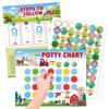 Creative Dinosaur Potty Training Reward Stickers for Children