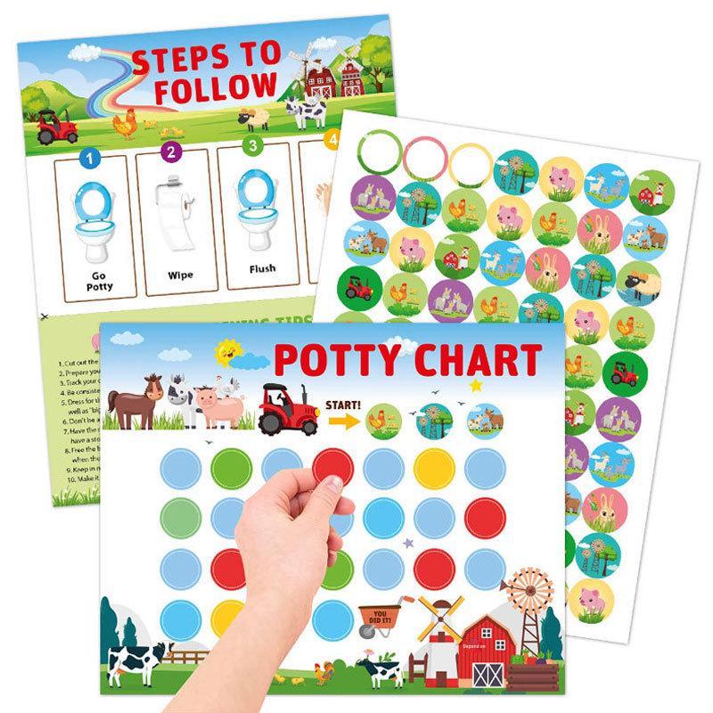 Creative Dinosaur Potty Training Reward Stickers for Children