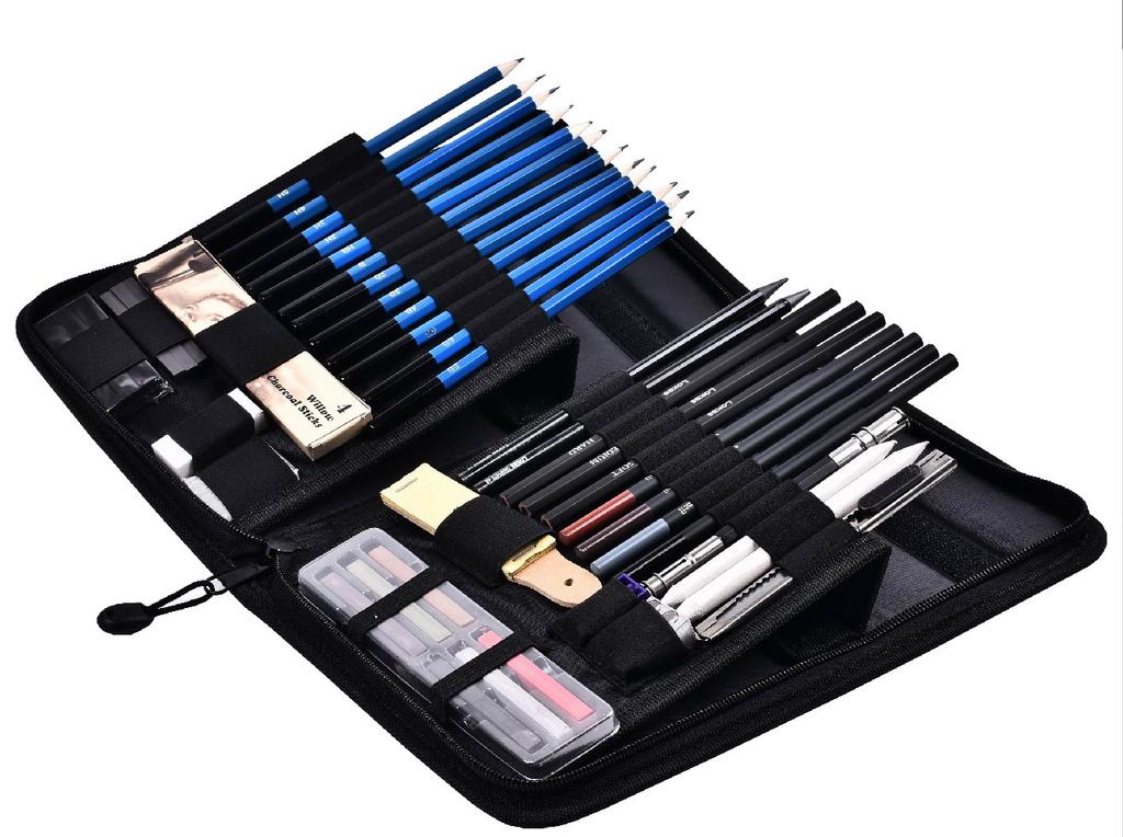 Hot Sale 48pcs Sketching Pencil and Charcoal Pencil Drawing Pencil Set for Professional Artist and Beginners