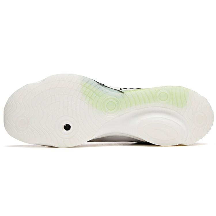 Anta Cushioning Slip Resistant Abrasion Resistant Low Top Running Shoes Men's White Black 112035518A-2