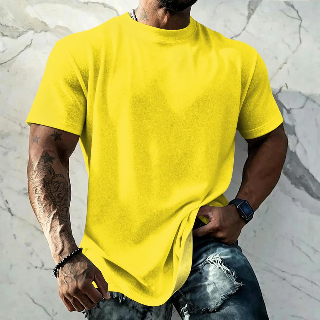 Men's Vintage Short Sleeve T Shirt Loose Fit Breathable Summer Sports Streetwear Casual Everyday Basic Top