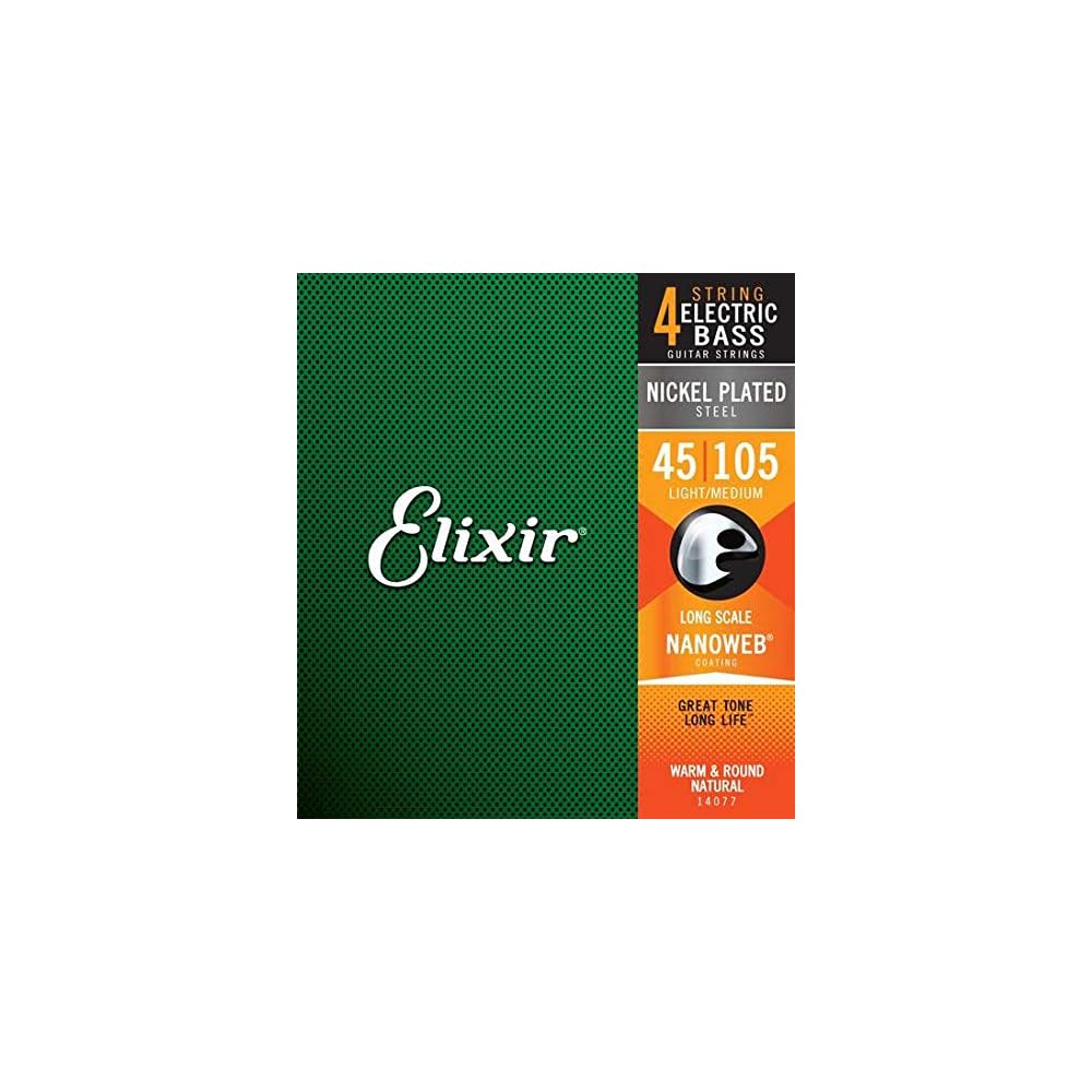 ELIXIR NANOWEB Nickel Light/Medium #14077 Electric Bass Strings