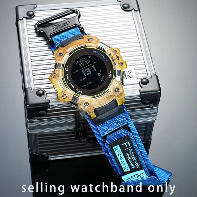 Pulseira de Relógio de Lona DIY para Casio Smart Sport Watch 3475 GBD-H1000 Modificada Fácil de Colar Pulseira de Nylon Acessórios Pulseira Masculina