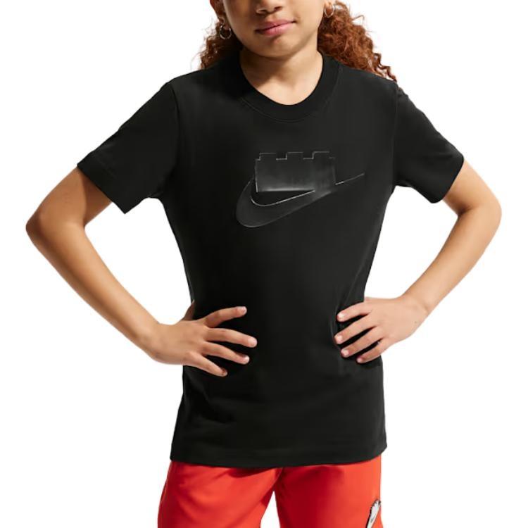 (GS) Nike x LEGO Collection T-Shirt  Black  Kids  IO1960-010 L
