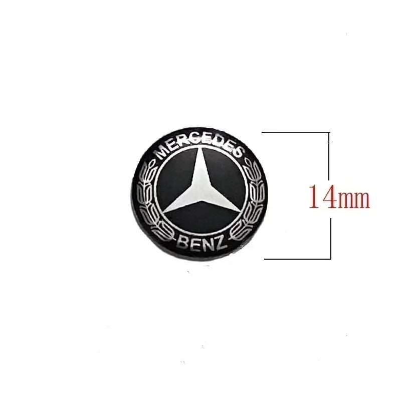 

Car Key Sticker Auto Control Keychain Emblem Accessories For Mercedes Benz AMG Smart W205 C300 W203 W206 W108 W124 W126 W140 GLC (as the picture,2Pcs)